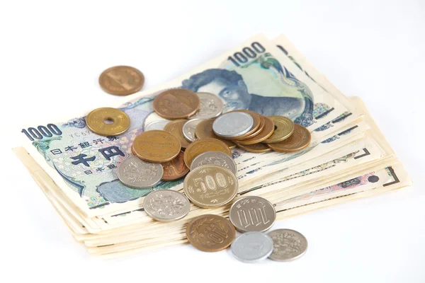 Japoński Jen notatki. waluty w Japonii — Zdjęcie stockowe