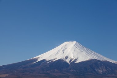 Kışın Fuji dağı