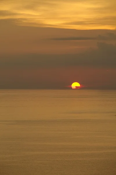 Pôr do sol no mar — Fotografia de Stock