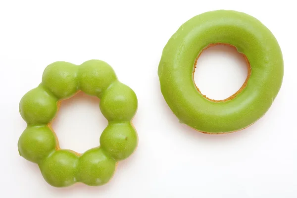 Мача зеленый чай сладкий пончик — стоковое фото