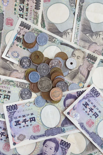 Notas de iene japonês . — Fotografia de Stock