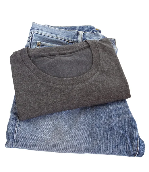 T-shirt and blue jean — Stock Photo, Image