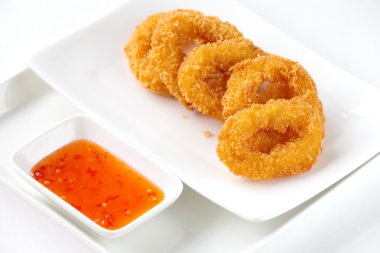Kızarmış Calamari Halkaları