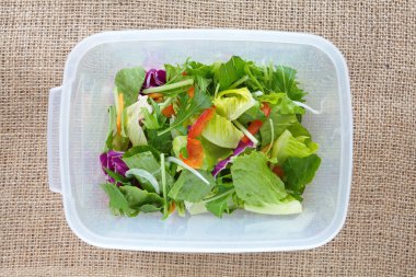 siste salata plastik kutu