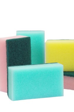 renkli sünger bulaşık yıkamak için