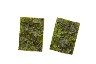 kurutulmuş nori yaprağının