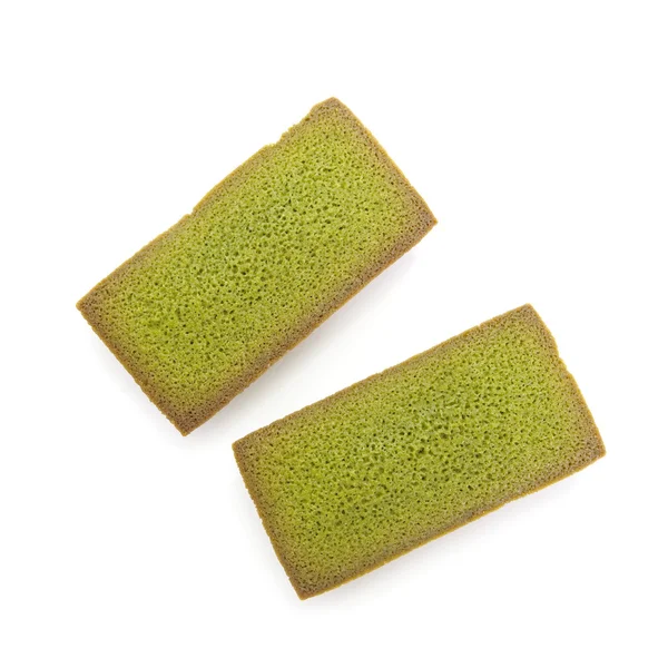 Japanese Maccha green tea financier — Stock Photo, Image