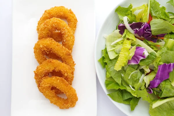 Deep fried calamari rings — Stock Photo, Image