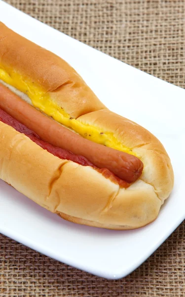 Hot-dog kolbász — Stock Fotó