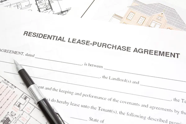 Detail of a generic contract — Stock Photo, Image