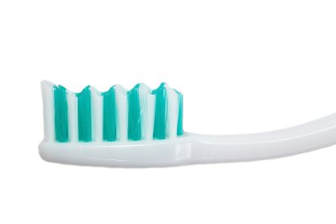 bir beyaz diş fırçası