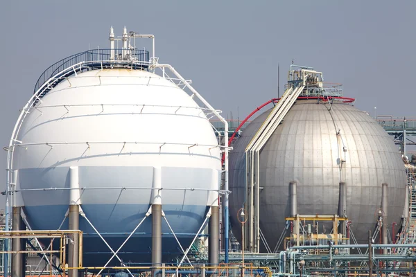 Instalação industrial petroquímica — Fotografia de Stock