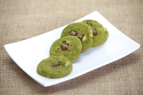 Galletas de té verde — Foto de Stock