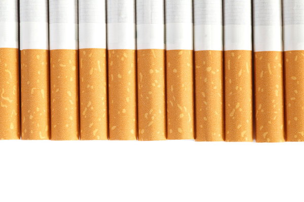 Cigarettes with a brown filter