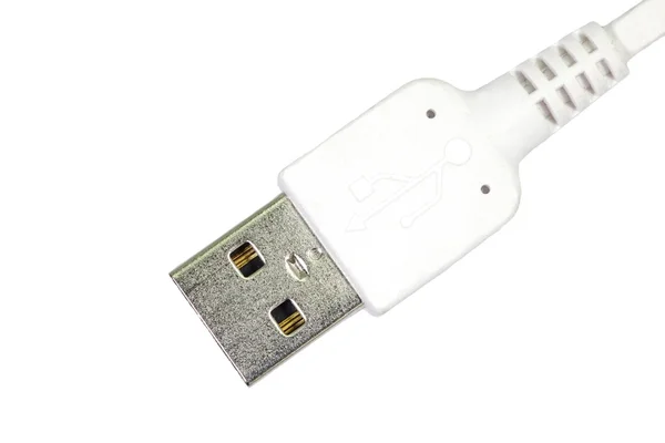 USB-kabel på vit — Stockfoto