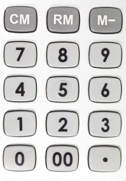 Duży kalkulator czarny - klawiatura tło — Zdjęcie stockowe