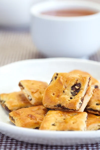 Healthy oatmeal raisin cookies — Stock Photo, Image