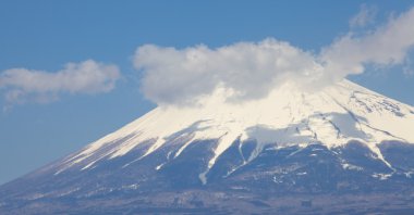 kış sezonu fuji Dağı