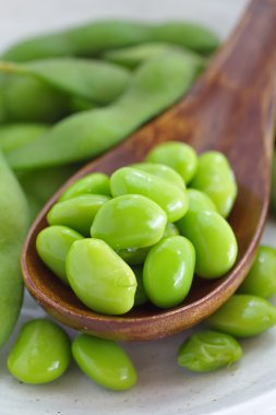 Edamame nibbles, yeşil soya fasulye haşlanmış