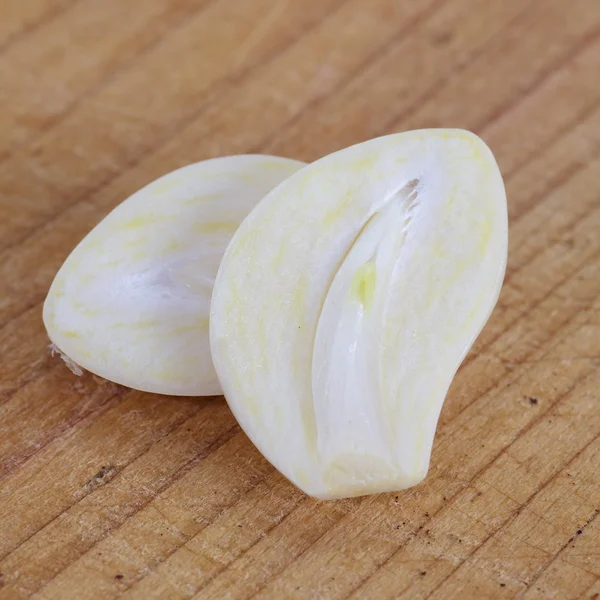 Sliced garlic — Stock Photo, Image