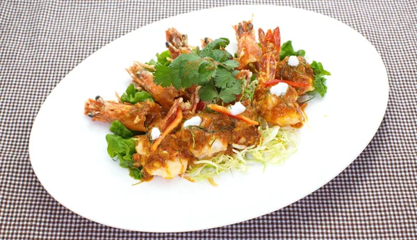Thailändsk kryddig skaldjurssallad — Stockfoto