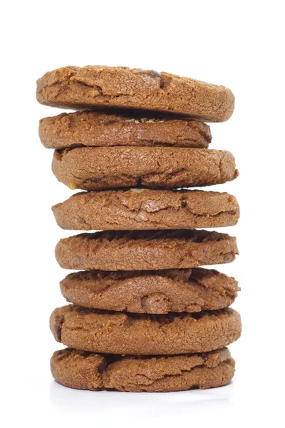 Nozes de macadâmia, biscoitos de chocolate — Fotografia de Stock