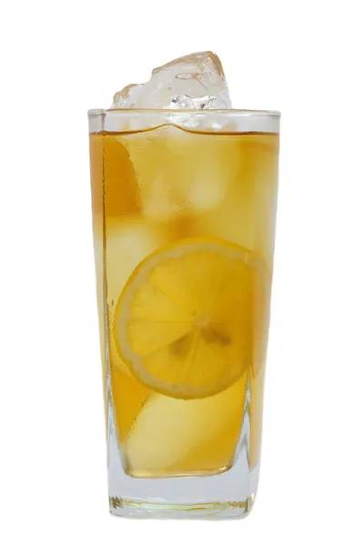 Glass of ice tea with lemon Stock Image