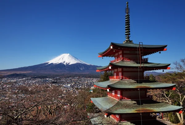 Fuji de montanha no inverno — Fotografia de Stock