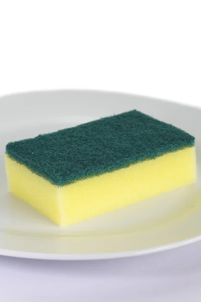 Colorful sponge for washing dish — Stock Photo, Image