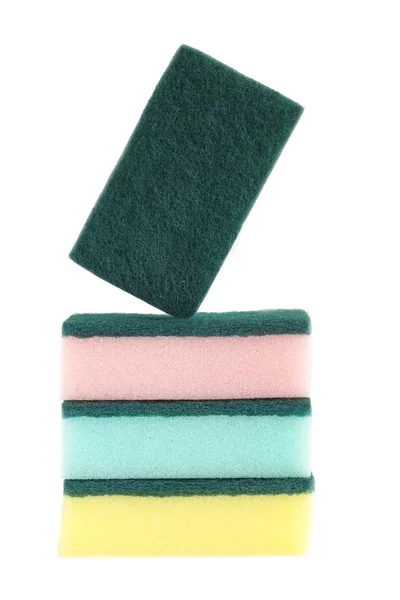 Esponja colorida para lavar louça — Fotografia de Stock
