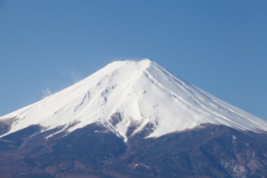 Kışın Fuji dağı