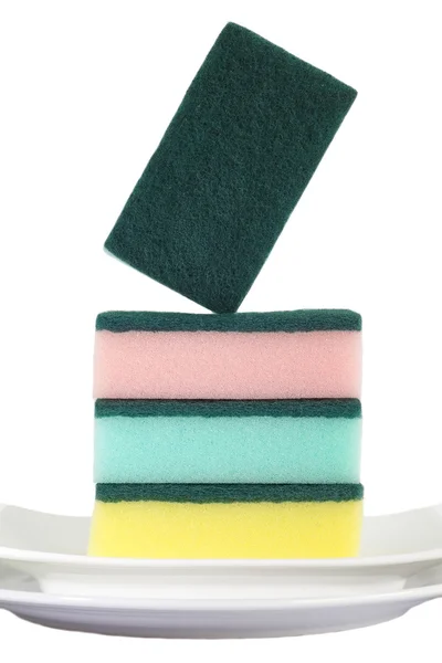 Sponge for washing dish — Stock Photo, Image