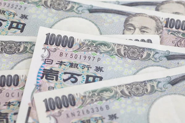 Notas de yen japonés — Foto de Stock