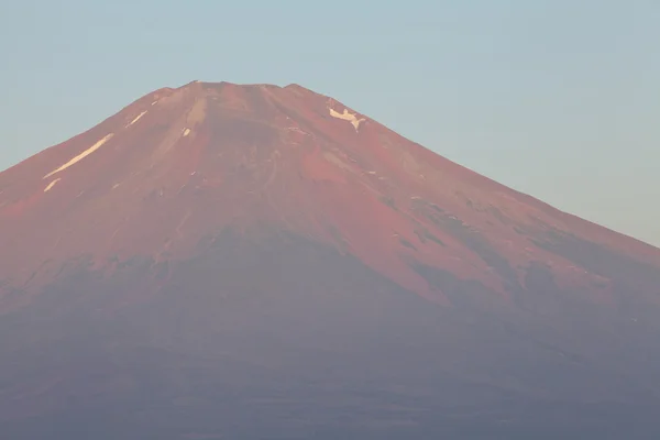 Гора Фудзі в червоний колір — стокове фото