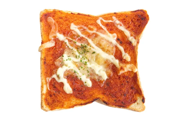 Pizza toasted bread — Stock Photo, Image