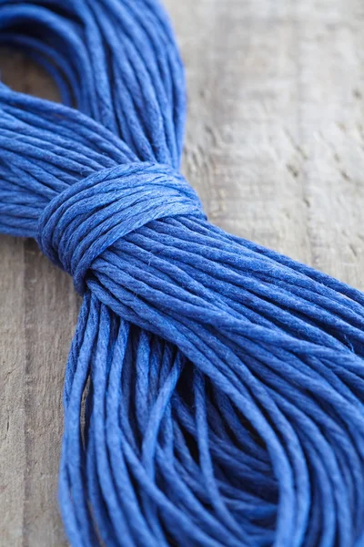 Niebieski konopi liny — Zdjęcie stockowe