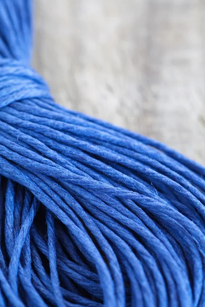 Corde di canapa blu — Foto Stock