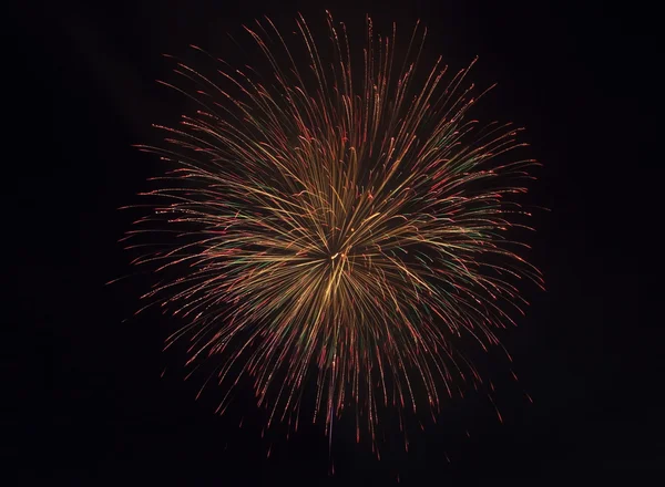 Farbenfrohes Feuerwerk von japanischem Festival — Stockfoto