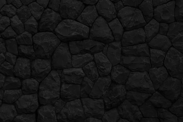 Siyah Doğal Taş Duvar Deseni Arkaplan Dokusu — Stok fotoğraf