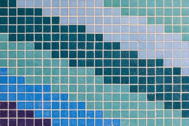 Çok renkli mozaik mutfak duvarları ve arka plan dikişsiz.