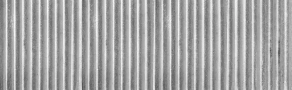 Panorama Der Weiß Lackierten Verzinkten Zaun Textur Und Hintergrund Nahtlos — Stockfoto