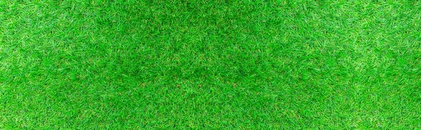 Panorama New Green Artificial Turf Flooring Texture Background Seamless — Stock Photo, Image