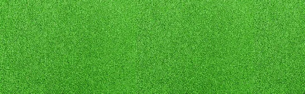 Panorama New Green Artificial Turf Flooring Texture Background Seamless — Stock Photo, Image