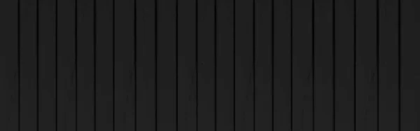 Panorama Van Zwart Hout Kleur Textuur Verticaal Voor Achtergrond Oppervlakte — Stockfoto