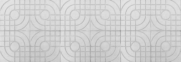 줄무늬 무늬와 시멘트 타일로 파노라마 — 스톡 사진