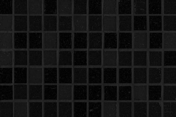 ヴィンテージ黒モザイクキッチン壁パターンと背景シームレス — ストック写真