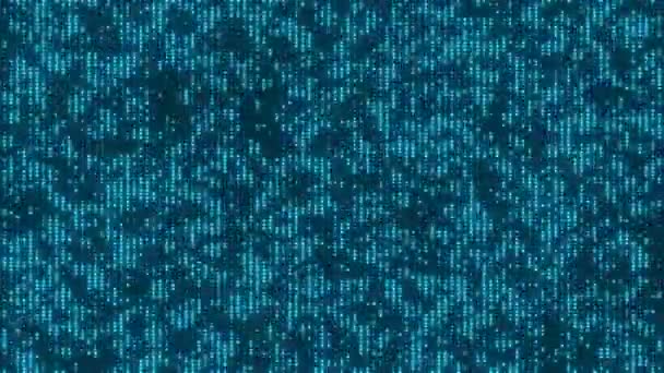 Futuristic Matrix Particles Hud Digital Data Network Connection Background Rendering — 图库视频影像