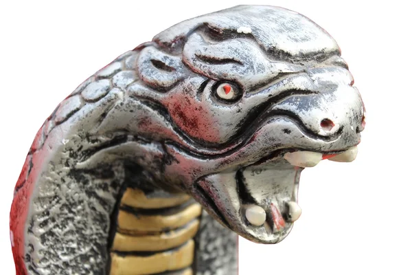 Змія статуя в металі — стокове фото