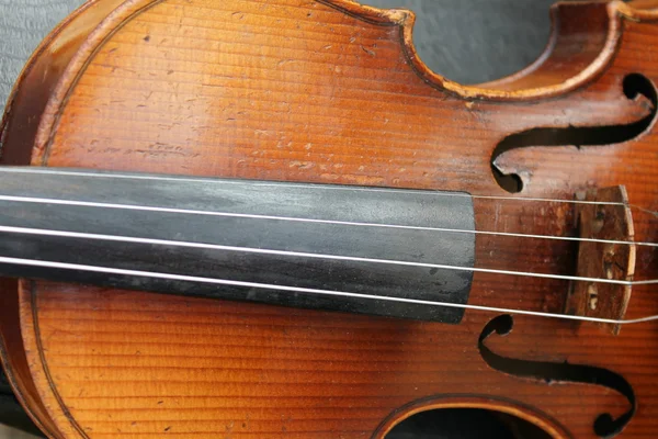 Detalhe do violino velho — Fotografia de Stock