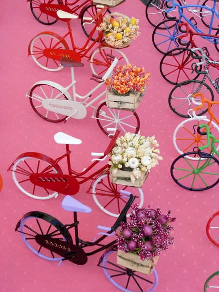 Miniatuur fietsen — Stockfoto